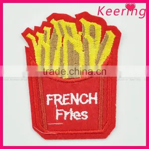 New Design Pretty French Fries Embroidery Patch Fabric Craft WEF-175 thumbnail-1