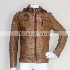 Kawasaki Custom PU Leather Motorcycle Jackets thumbnail-1