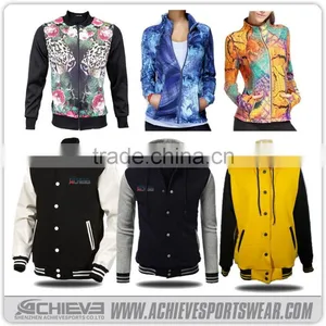 Custom Made Bulk High Quality Men's Winter Bomber Jacket With Baseball Varsity Jacket Wholesale thumbnail-1