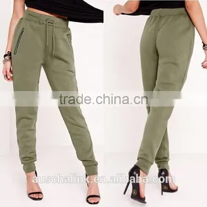 Latest Lady Fashion Khaki Jogger Pants 2016 thumbnail-6