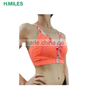Reflective Quickdry Double Stitching Professional Sport Bra Top thumbnail-2