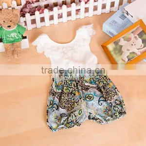 Lace Petti Romper Toddlers Fashion Jumpsuit Newborn Baby Clothes thumbnail-5
