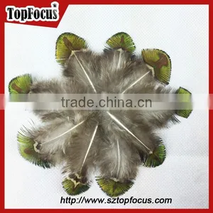 New Trendy Gold Color Cheap Artificial Peacock Feathers for Sale thumbnail-1