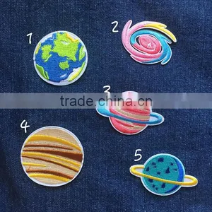 2017Customized Planet Embroidery Patch, Virious Planet Embroidered Brand Logo Patch thumbnail-2
