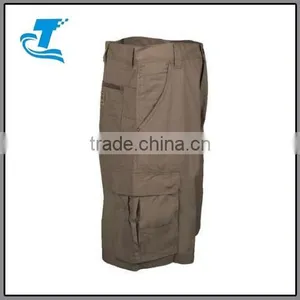 Men's Green Cotton RipStop Cargo Shorts thumbnail-4