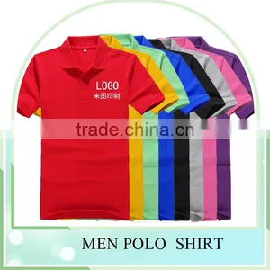 Plain Dyed Polo Mens Organic Cotton t Shirt Wholesale thumbnail-1