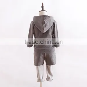 High Quality European Child Garment Cotton Clothing Children Comfortable Kids Clothes Set thumbnail-4