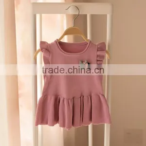 S32888W Baby Infant Kids Cute Fashion Appliques Vest Sweater 2017 Spring Fall Little Girls Knitwear thumbnail-2