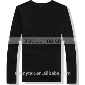 2017 Industrial Fashionable no Label Long Sleeve T-shirt for Man thumbnail-5