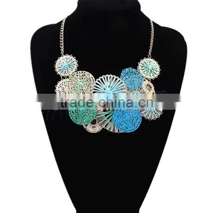Zinc Alloy Necklace With 2lnch Extender Chain Flower New Design Fashion Jewelry Necklace thumbnail-2