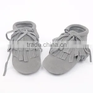 2016 New Design Lace Up Tassel Winter Newborn Baby Shoes thumbnail-5