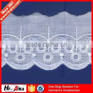 White tc Lace Trim,swiss Voile Lace Trimming,african Tulle Lace Embroidery thumbnail-1