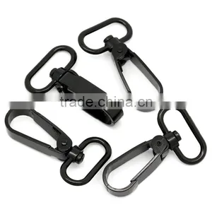 Lobster Swivel Clasps For Key Ring Black 5.4x3.3cm,10PCs,Customize thumbnail-1