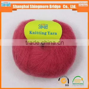 Oeko Tex Standard Supply Free Samples in High Quality Acrylic Mohair Yarn for Hand Knitting thumbnail-1