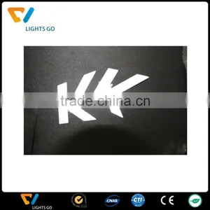 Silver Grey Heat Transfer Printing Engraved Reflective Logo for T-shirt Heat Transfer Sticker thumbnail-2