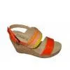 10.5cm Heels PU Material Oringe Color Ladies Wedge Sandals thumbnail-1