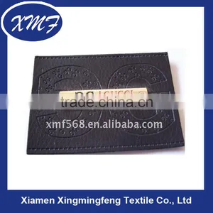 Personalized Main Jeans Label With Metal Logo Leather Labels thumbnail-1