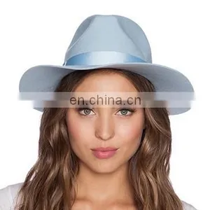 2015 Fashion Blank Bowknot Ribbon Women Wool Felt Hat thumbnail-5