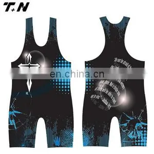 High Quality Sublimation Wrestling Wear Custom thumbnail-2