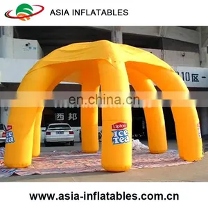 9Diam Yellow Giant Advertising Inflatable Spider Tent for Sale / 6 Legs Advertising Inflatable Dome Tent for Sale thumbnail-1