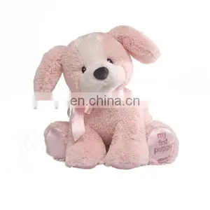 12inch Cute Sitting Pink Puppy Dog for Baby Gift thumbnail-1