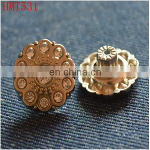 Diamond Rhinestone Jeans Button thumbnail-2