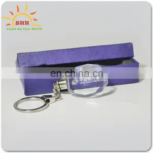 Crystal Led Multicolor Keychains With 3d Model Miniature Keyring thumbnail-6