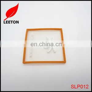 Factory Custom Plastic Square Logo Badge for Garment thumbnail-3