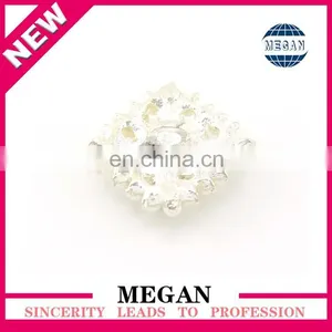 Wholesale Fancy Square Pearl Rhinestone Button for Garment and Clothing thumbnail-2