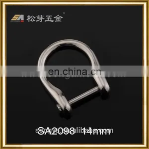 Customized Factory Produced Removable D Ring, Plated Removable D Ring, Zinc Alloy Metal D Ring thumbnail-3
