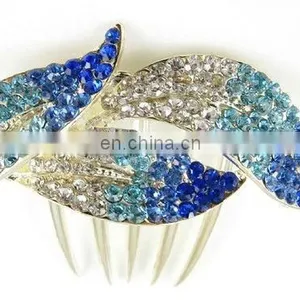 2013 Newest Fashion Alloy Rhinestone Hair Comb Fork thumbnail-1