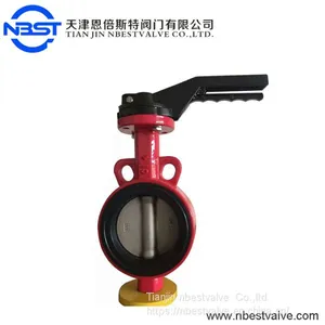 D71XP-10Z DN50 Wafer Butterfly Valve With Aluminum Alloy Lever Cast Iron Body thumbnail-2