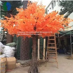 China Supplier Artificial Maple Tree With Red Foliage thumbnail-1