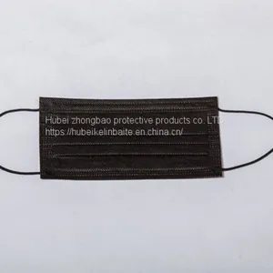 Disposable Non-woven Four Layer Pure Black Activated Carbon Mask thumbnail-3