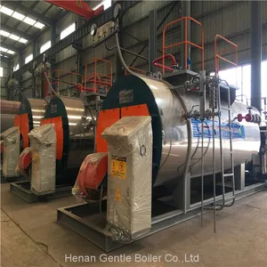 Automatic 1- 20 Ton Industrial Oil Gas Fired Steam Boiler Price for Textile Mill / Food Industry / Garment Factory thumbnail-1
