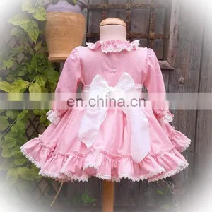 2020 New Autumn Baby Girls Dress Stitching Vintage Spanish Lolita Princess Ball Gown Dress for Girl Vestidos thumbnail-3