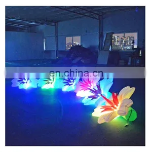 Colorful LED Inflatable Flower Chain Wedding Flower Stage Decoration For Sale thumbnail-3