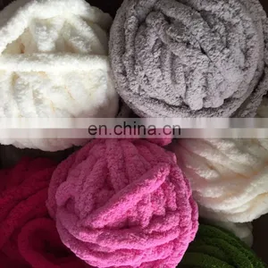 Ready to Ship Jumbo Chunky Thick Knit Vegan Chenille Yarn thumbnail-4