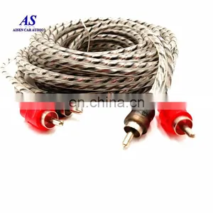 OFC 17ft Rca Cables Car Audio Rca Cables Length 4 Channel thumbnail-5