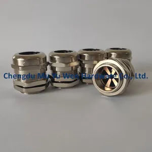 Brass EMC Cable Gland With Lock Nuts thumbnail-1