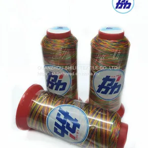 Multi Color Polyester Rainbow Sewing Thread Embroidery Machine Threads thumbnail-1