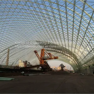 LF Steel Structure Barrel Roof Design Space Frame Shed Arch Coal Storage thumbnail-4