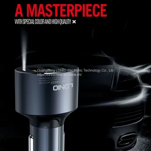 LDNIO C703Q Car Charger USB 2.0 In-car Chargers With 3 USB Ports, QC3.0, 36W thumbnail-3