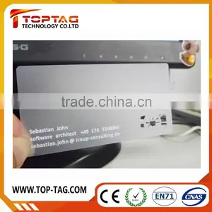 High Quality Printing Silver PVC Transparent Business Card thumbnail-1