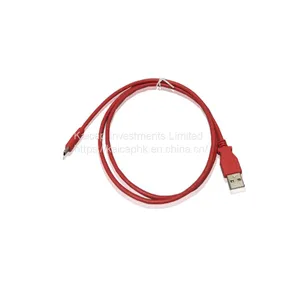 USB-C to USB A Cable Data Transfer Braied Red Color USB 3.1 to USB 2.0 A Cable for Phone Fast Charging thumbnail-1
