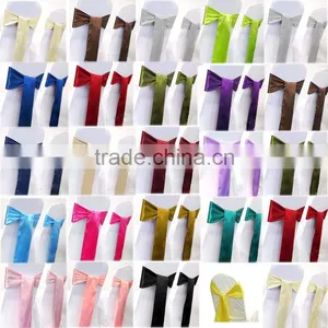 Wholesale Satin Chair Cover Sashes For Wedding and Banquet thumbnail-1
