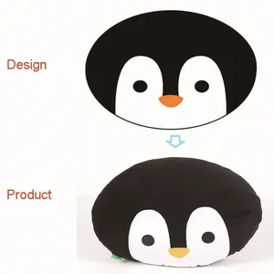 OEM&ODM China Manufacture Custom Cute Animal Plush Super Soft Sofa Penguin Plush Throw Pillow Decorative Cushion Toy thumbnail-4