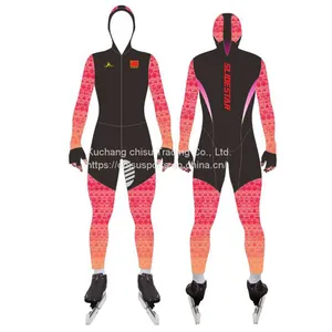 Custom Waterproof Ice Speed Skating Suits Ski Mens OEM Customized Ski Race High Quality Comfortable Short Track Speed Skat Suit thumbnail-1