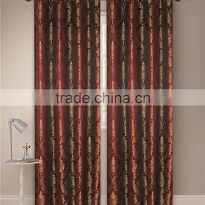 Wine Piping Flower Jacquard Comforter thumbnail-2