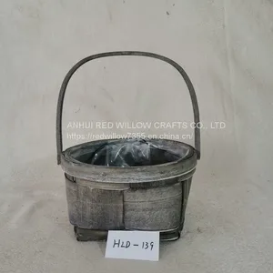High Quality Small Poplar Basket With Handles for Storage, Laundry Plant Basket thumbnail-1